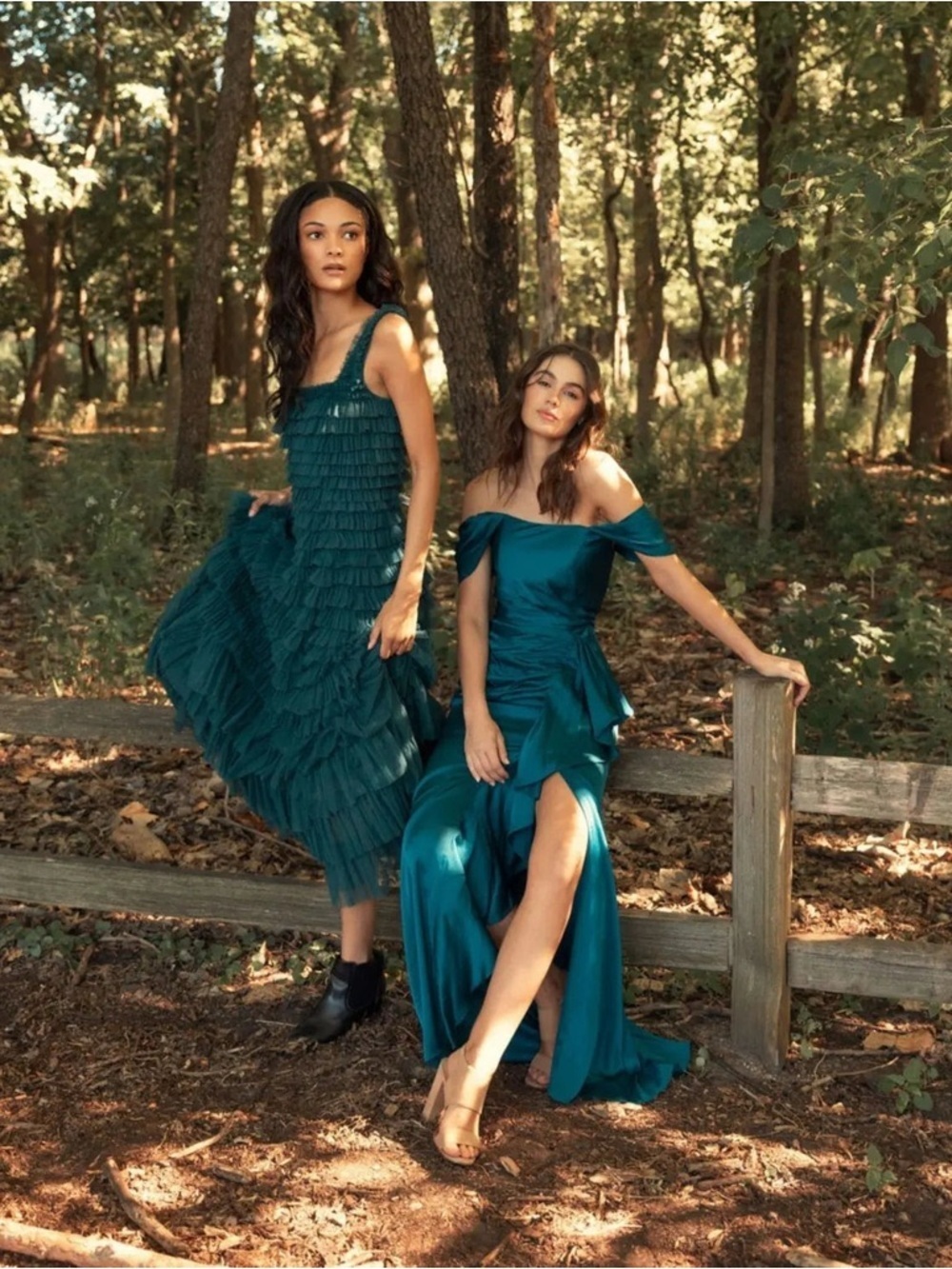 Mac Duggal 8046 Teal Sleeveless Ruffle Layered Gown Size 8 NWT - Picture 7 of 15